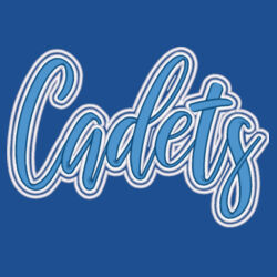 Cadets 3D Puffy Embroidery- White Outline and Blue Puffy Design