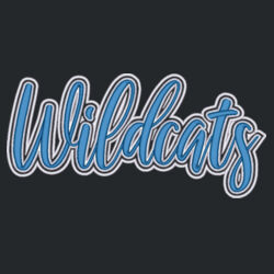Wildcats-3D Puffy Embroidery- White Outline and Blue Puffy Design