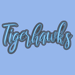 Tigerhawks-3D Puffy Embroidery- Black Outline and Blue Puffy Design