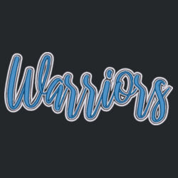 Warriors-3D Puffy Embroidery- White Outline and Blue Puffy Design
