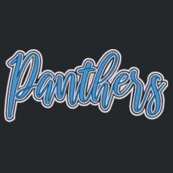 Panthers 3D Puffy Embroidery- White Outline and Blue Puffy Design