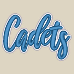 Cadets 3D Puffy Embroidery- White Outline and Blue Puffy Design