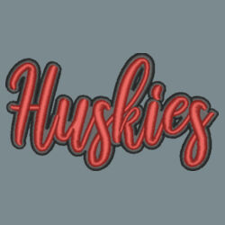 Huskies 3D Puffy Embroidery- Black Outline and Red Puffy Design