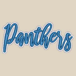 Panthers  3D Puffy Embroidery- White Outline and Blue Puffy Design