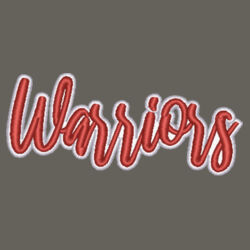 Warriors 3D Puffy Embroidery- White Outline and Red Puffy Design