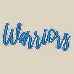  Warriors 3D Puffy Embroidery- White Outline and Blue Puffy  Design