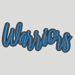 Warriors 3D Puffy Embroidery- Black Outline and Blue Puffy Design