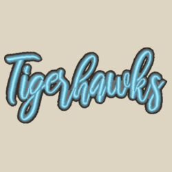 Tigerhawks 3D Puffy Embroidery- Black Outline and Blue Puffy Design