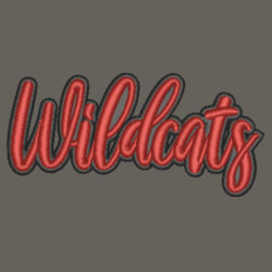 Wildcats 3D Puffy Embroidery- Black Outline and Red Puffy Design