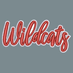 Wildcats 3D Puffy Embroidery- White Outline and Red Puffy Design