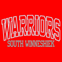 Color Block Hooded Sweatshirt- Warriors Glitter Applique with Embrodiery Design