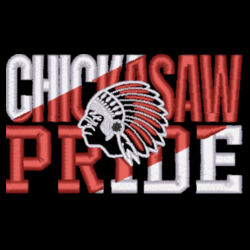 Color Block Hooded Sweatshirt- Chickasaw Pride Design