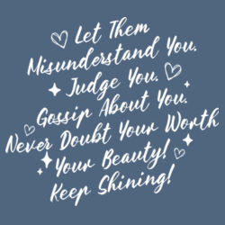 Let Them Left Chest with Back Quote- Direct To Film Logos Design