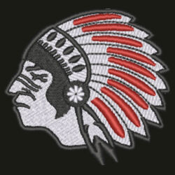 New Hampton Chickasaw Head Embroidered on Left Chest- Unisex Varsity Bomber Jacket Design