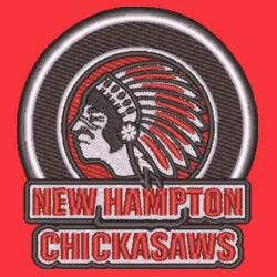New Hampton Chickasaw Embroidered on Left Chest- Unisex Varsity Bomber Jacket Design
