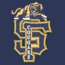 Sumner-Fredericksburg Cougars Embroidered on Left Chest- Unisex Varsity Bomber Jacket Design