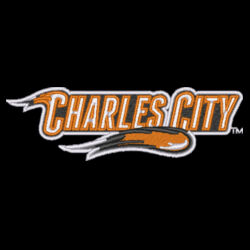 Charles City Embroidered Left Chest- Faceoff Hoodie-YOU PICK LACE COLORS Design