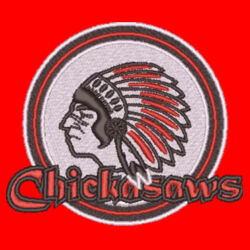 New Hampton Chickasaws Embroidered Left Chest- Faceoff Hoodie-YOU PICK LACE COLORS Design