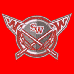 South Winneshiek Warriors Embroidered Left Chest- Faceoff Hoodie-YOU PICK LACE COLORS Design