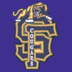 Sumner-Fredericksburg Cougars Embroidered Left Chest- Faceoff Hoodie-YOU PICK LACE COLORS Design