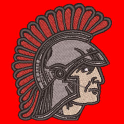 Turkey Valley Trojans Embroidered Left Chest- Faceoff Hoodie-YOU PICK LACE COLORS Design