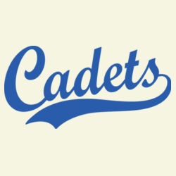 Cadets Blue Puffy Cut Vinyl- Varsity Stripe Color Block Drop Shoulder Sweatshirt Design