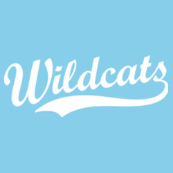 Wildcats White Puffy Cut Vinyl- Varsity Stripe Color Block Drop Shoulder Sweatshirt Design