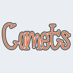 Comets Flat Embroidery Design