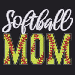 Softball Mom- Embroidered  Design