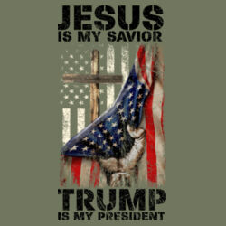 Jesus is My Savior, Trump is My President Design