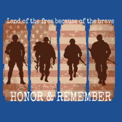 Land of the free because of the brave Honor & Remember Design