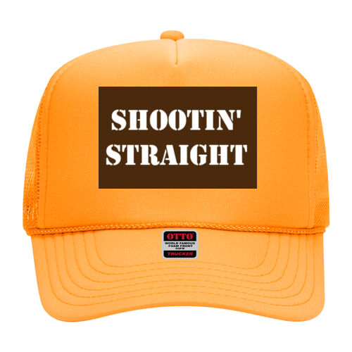 OTTO Polyester Foam Front Five Panel High Crown Mesh Back Trucker Hat Thumbnail