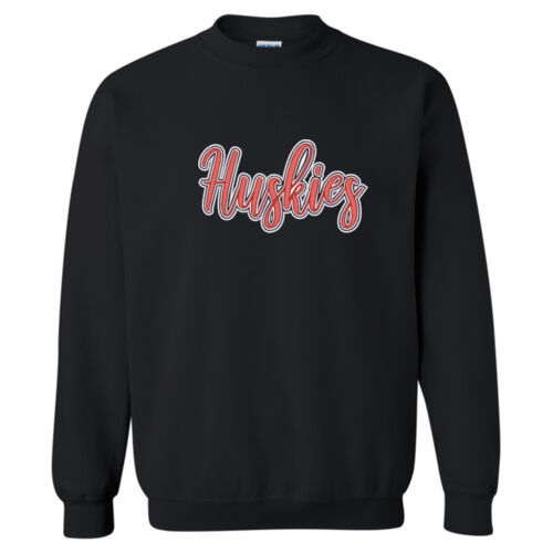 Huskies-3D Puffy Embroidery- White Outline and Red Puffy Thumbnail