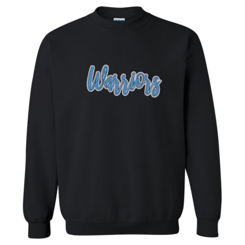 Warriors-3D Puffy Embroidery- White Outline and Blue Puffy Thumbnail