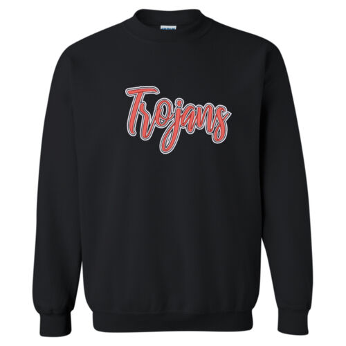 Trojans- 3D Puffy Embroidery- White Outline and Red Puffy Thumbnail