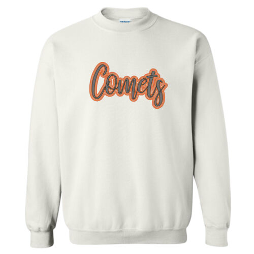 Comets 3D Puffy Embroidery- Orange Outline and Black puffy Thumbnail