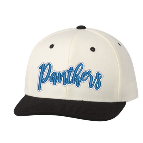 Panthers  3D Puffy Embroidery- White Outline and Blue Puffy Thumbnail