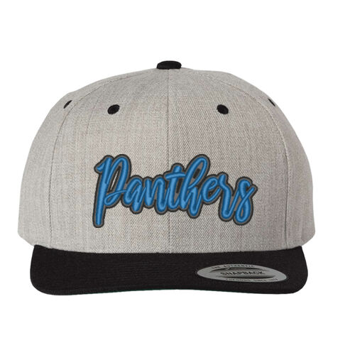 Panthers 3D Puffy Embroidery- Black Outline and Blue Puffy Thumbnail