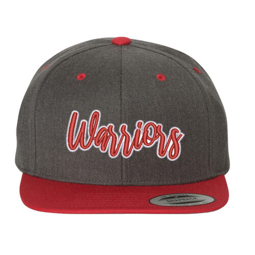 Warriors 3D Puffy Embroidery- White Outline and Red Puffy Thumbnail