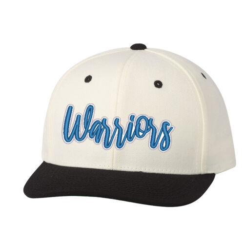  Warriors 3D Puffy Embroidery- White Outline and Blue Puffy  Thumbnail