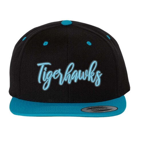 Tigerhawks 3D Puffy Embroidery- Grey Outline and Blue Puffy Thumbnail