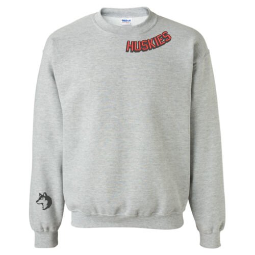 Huskies- Collar Embroidery with Huskie head on right sleeve Thumbnail