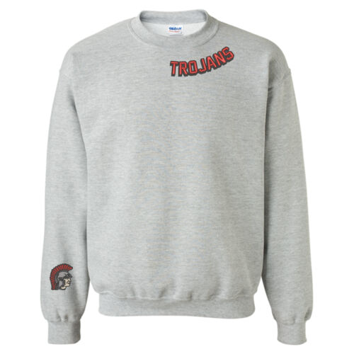 Trojans- Collar Embroidery with on Trojan Head logo on right sleeve Thumbnail