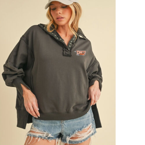 Charles City Comets Embroidered on Left Chest- Tamika Henley Sweatshirt Thumbnail