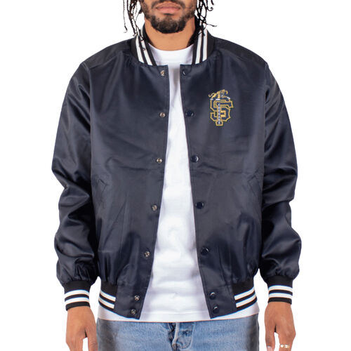 Sumner-Fredericksburg Cougars Embroidered on Left Chest- Unisex Varsity Bomber Jacket Thumbnail
