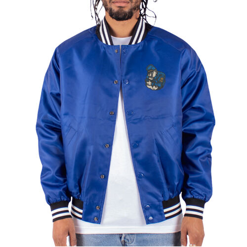 Crestwood Cadets Head Embroidered on Left Chest- Unisex Varsity Bomber Jacket Thumbnail