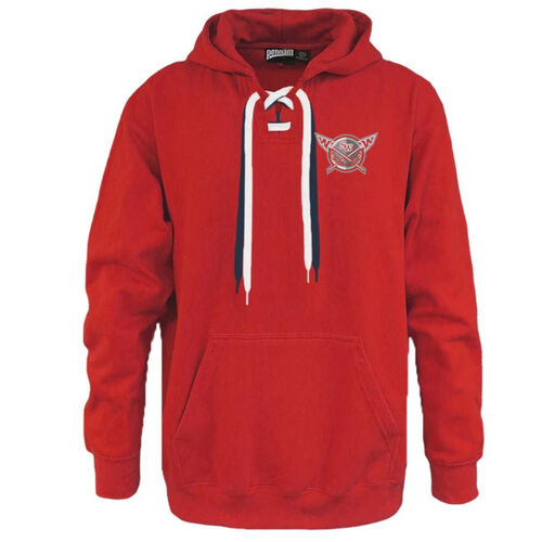 South Winneshiek Warriors Embroidered Left Chest- Faceoff Hoodie-YOU PICK LACE COLORS Thumbnail