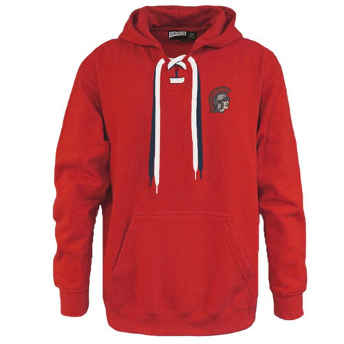 Turkey Valley Trojans Embroidered Left Chest- Faceoff Hoodie-YOU PICK LACE COLORS Thumbnail