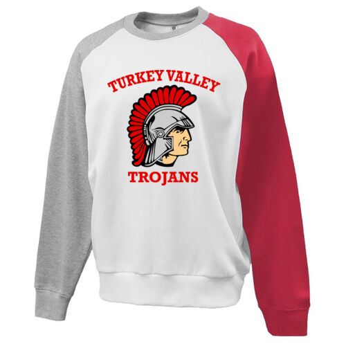 Turkey Valley Trojans- Colorblock Crew Thumbnail