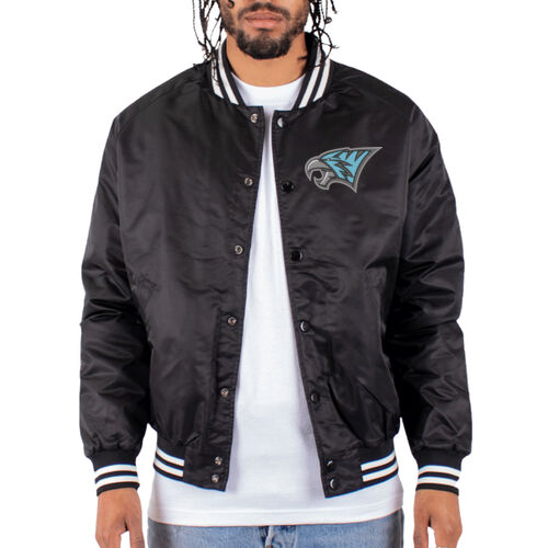North Fayette Valley Tigerhawks Embroidered on Left Chest- Unisex Varsity Bomber Jacket Thumbnail